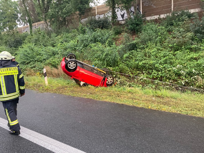 FW-MH: Verkehrsunfall BAB40 mit verletzter Person #fwmh