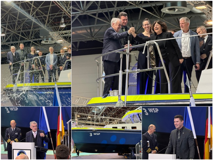 POL-DU: Getauft in Düsseldorf, im Einsatz für Köln - Leinen los für die "WSP 3"