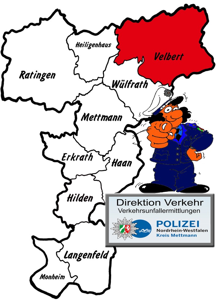POL-ME: Verkehrsunfallfluchten aus dem Kreisgebiet - Velbert - 1810150