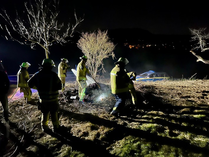 FW Weinheim: Unbeaufsichtigtes Nutzfeuer in Steinklingen