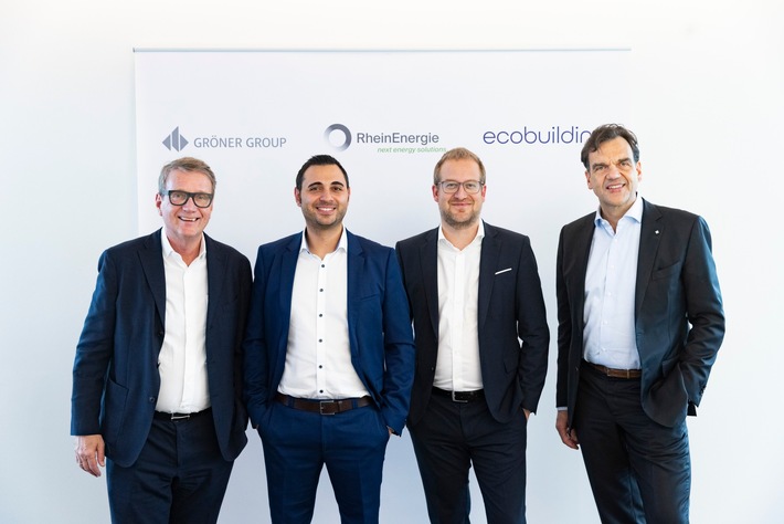 RheinEnergie AG, Gröner Group AG und ecobuilding AG bündeln ihre Kompetenz für nachhaltige Quartiere