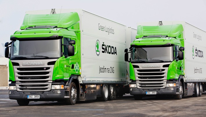 SKODA setzt bei Transport und Logistik auf umweltfreundliche Lösungen (FOTO)