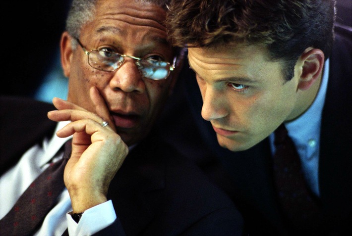 Zwei Oscar-Gewinner retten die Welt! / Ben Affleck und Morgan Freeman als heldenhaftes Duo: "Der Anschlag" - zu sehen am Sonntag, den 3. April 2005, um 20.15 Uhr als Free-TV-Premiere auf ProSieben.