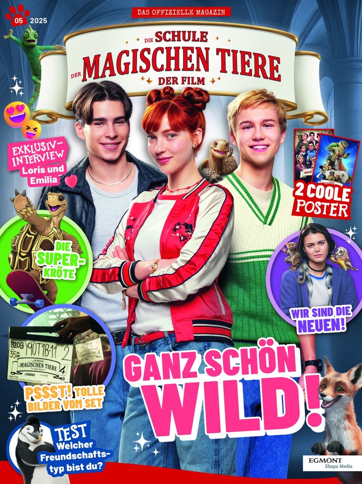 Egmont Ehapa Media startet Magazin zu „Die Schule der magischen Tiere – Der Film“