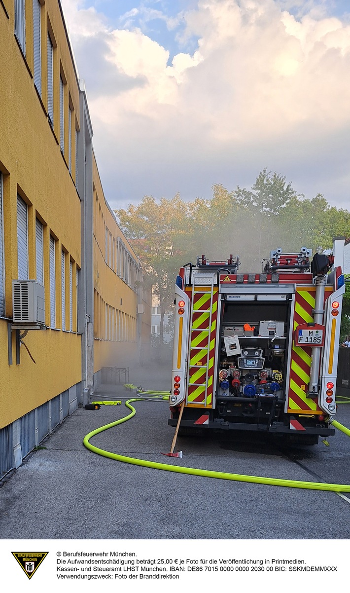 FW-M: Kellerbrand in Industriegebäude (Giesing)