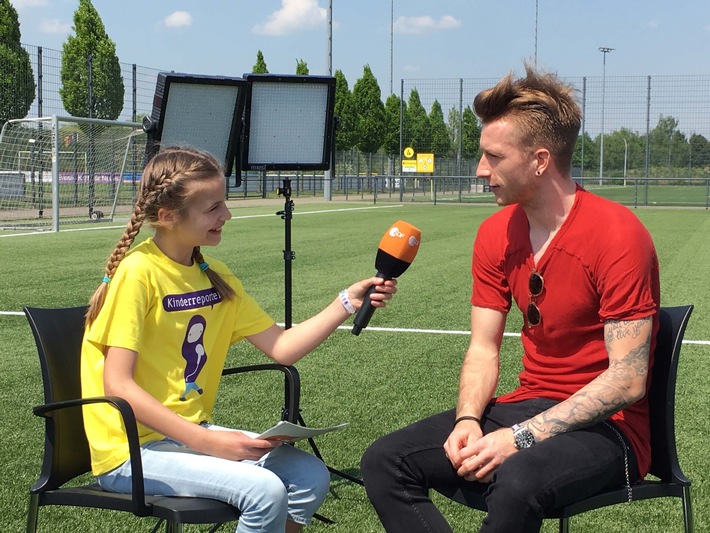 ZDF-"logo!"-Kinderreporterin trifft Marco Reus / Fußball-EM in den ZDF-Kindernachrichten (FOTO)