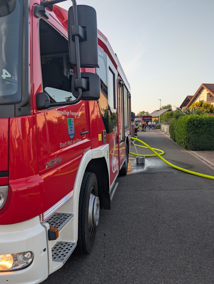 Feuerwehr Weil: Kellerbrand im Ortsteil Märkt