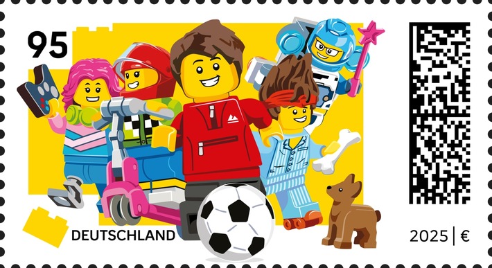 Neue LEGO® Briefmarke: Zum internationalen Tag des Spielens am 11. Juni erscheint Sonderbriefmarke der Deutschen Post AG