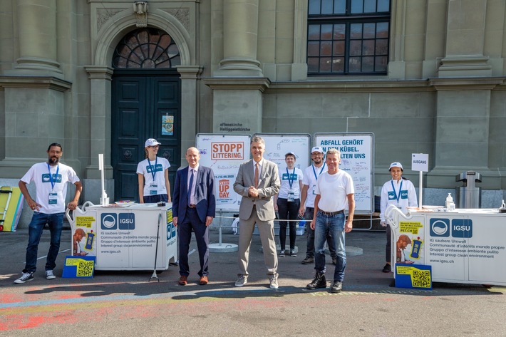 Medienmitteilung: &quot;Gemeinsam gegen Littering: Politik und Volk spannen zusammen&quot;