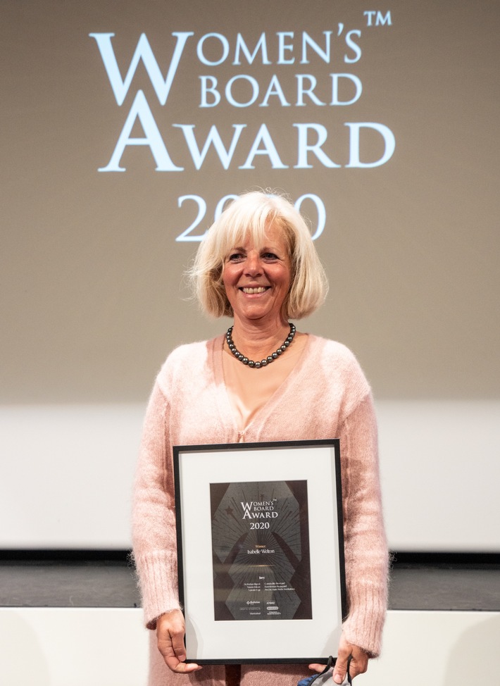 Isabelle Welton erhält Women&#039;s Board Award 2020