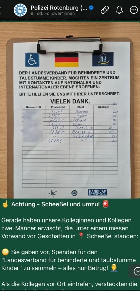 POL-ROW: ++ Geschädigte gesucht: Falsche Spendensammler auf Supermarktparkplätzen unterwegs - Polizei bittet um Hinweise ++