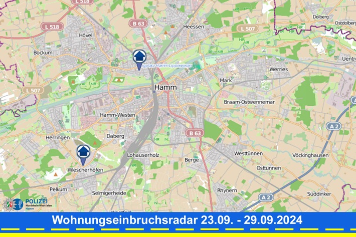 POL-HAM: Wohnungseinbruchsradar Hamm für die Woche vom 23. September bis 29. September