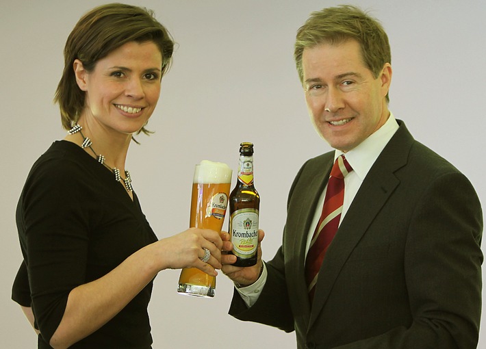 Franziska Schenk und Ulrich Meyer als Testimonials für die Alkoholfreien von Krombacher (mit Bild)
