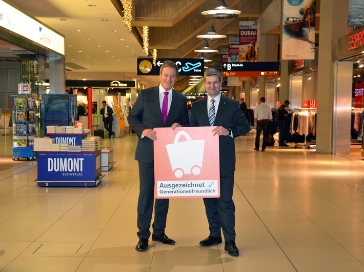 Köln Bonn Airport erhält Qualitätssiegel &quot;Generationenfreundliches Einkaufen&quot;