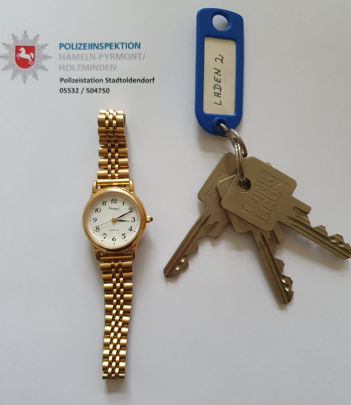 POL-HOL: Polizei sucht Eigentümer von Damenuhr und Schlüsselbund