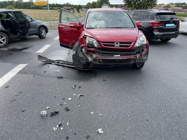 POL-NOM: Verkehrsunfall fordert zwei verletzte Personen