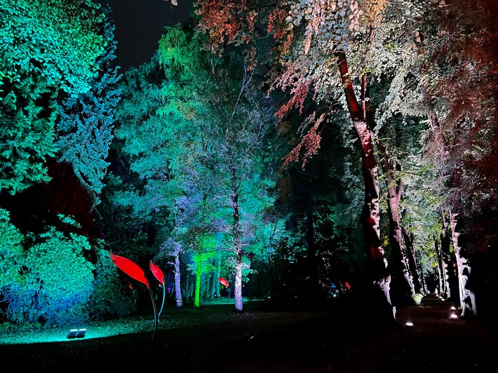 Phantastische Lichtimpressionen / Vom 09. bis 24. September Illumination auf dem Westfriedhof in Unna