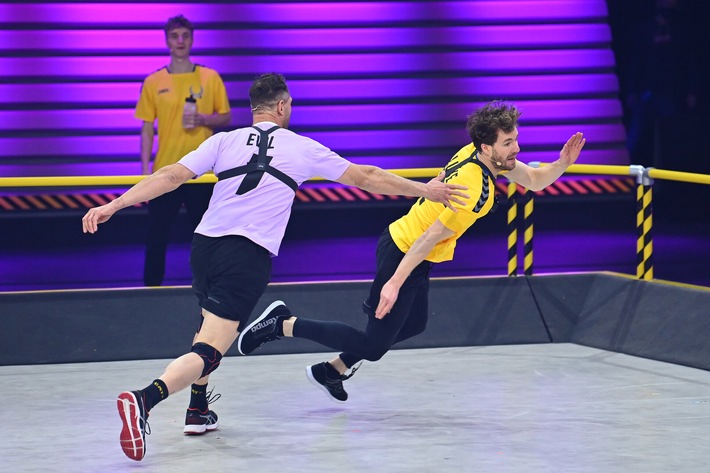 Europameister Luke Mockrigde greift nach dem Weltmeister-Titel: In "CATCH! Kampf der Kontinente" will der Entertainer am Freitag in SAT.1 der schnellste Fänger auf dem Planeten werden