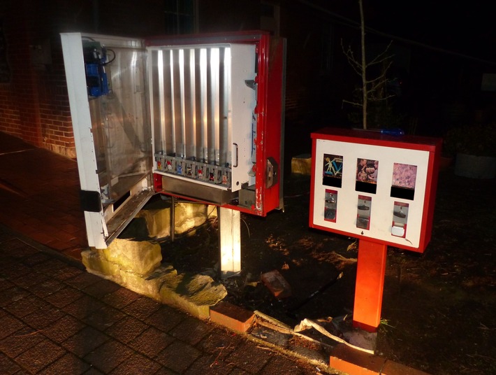 POL-MI: Zigarettenautomat aufgebrochen
