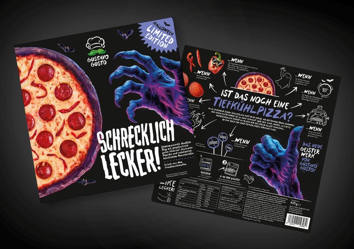 "Schrecklich lecker!": Gustavo Gusto überrascht zu Halloween mit limitierter Pizza