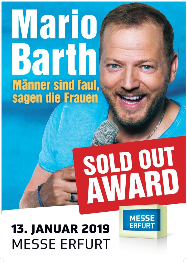 Erneuter SOLD OUT AWARD der Erfurter Messe für Mario Barth