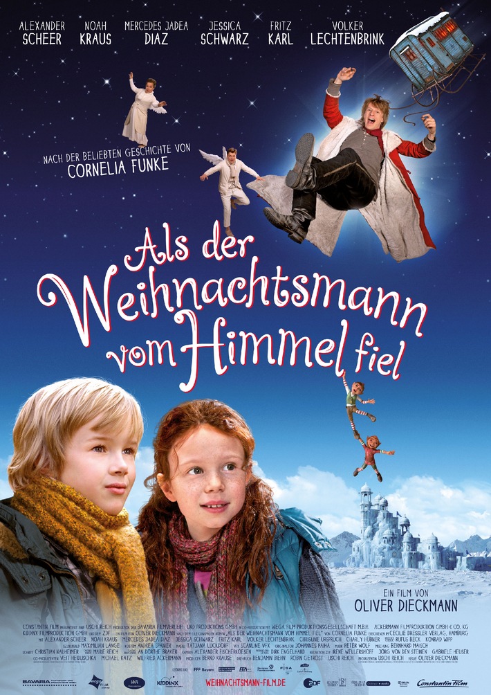ALS DER WEIHNACHTSMANN VOM HIMMEL FIEL - Cornelia Funkes Bestseller kommt ins Kino (mit Bild)