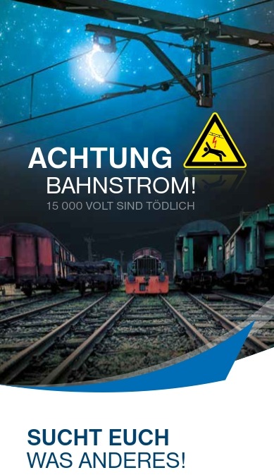 BPOL NRW: (Bahn-)Strom, die oftmals unbekannte Lebensgefahr auf Bahnanlagen - Bundespolizei und Deutsche Bahn mit Informationsstand in Troisdorf