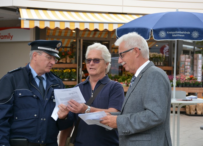 POL-ME: Aktionswoche gegen "falsche Polizeibeamte" in Wülfrath - Auftakt und Pressetermin - Einladung für Medienvertreter - Wülfrath - 1907095