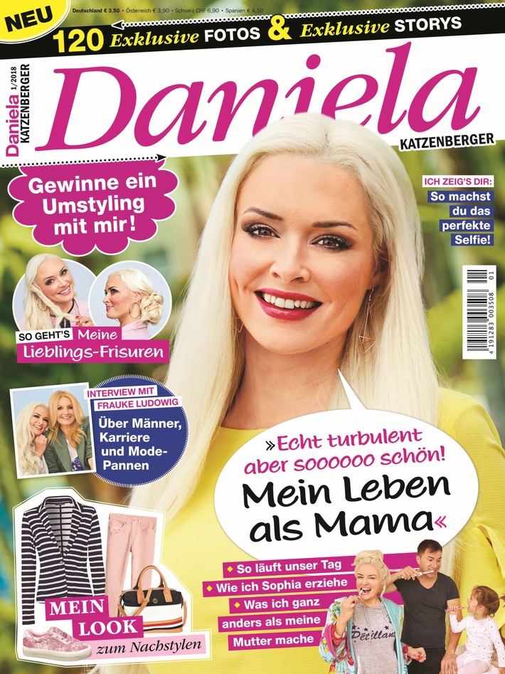 Jetzt neu im Magazin "Daniela Katzenberger": Großes Promi-Interview von Daniela Katzenberger mit Frauke Ludowig: "Ich kann mich selbst gut ungeschminkt ansehen"