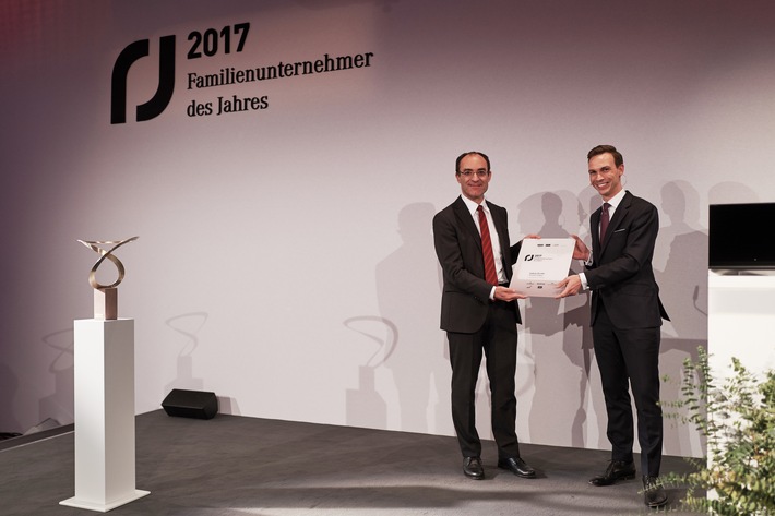 Ludwig Merckle Familienunternehmer des Jahres 2017 / Auszeichnung für Geschäftsführer der Holding der Merckle Gruppe / INTES ehrt seit 2004 Deutschlands erfolgreichste Familienunternehmer