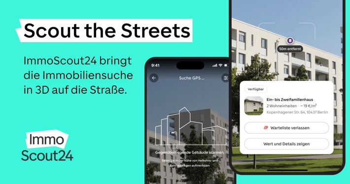 Scout the Streets: ImmoScout24 bringt die Immobiliensuche in 3D auf die Straße