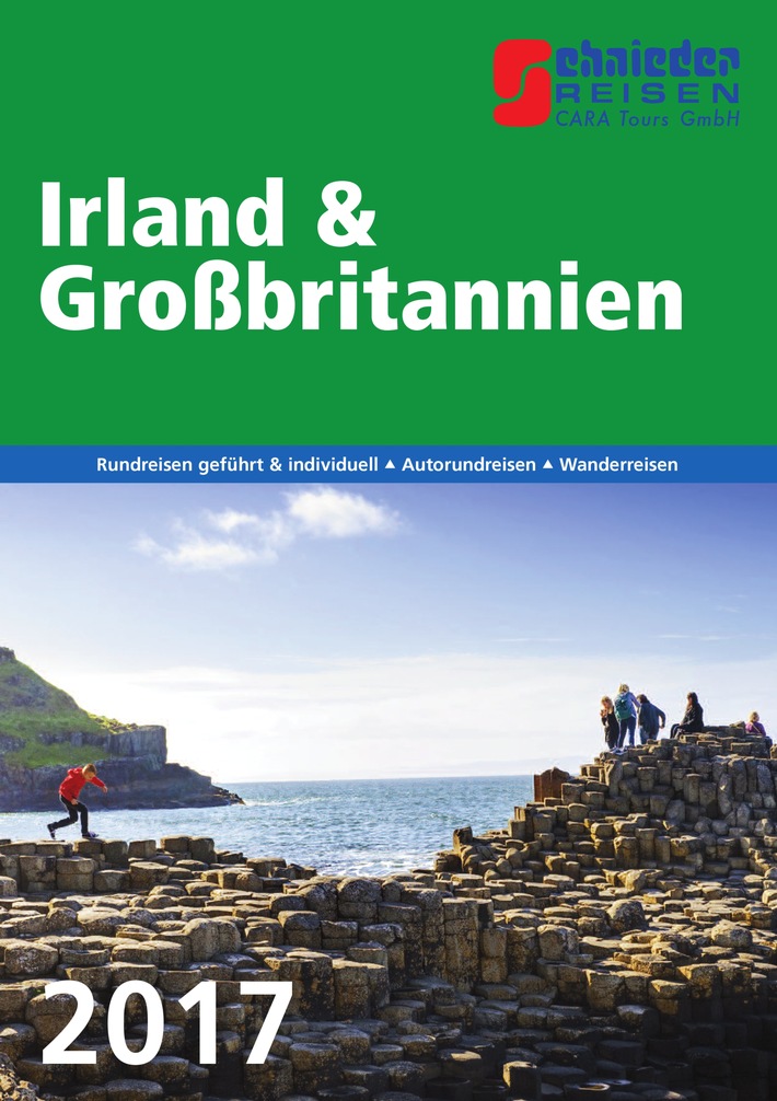 Auf die Britischen Inseln/ 
Schnieder Reisen legt Katalog für Irland und Großbritannien auf