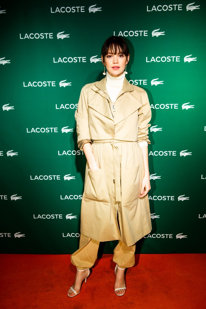 A perfect match: Lacoste ist zurück am Kurfürstendamm / Emilia Schüle, David Kross und Noah Becker feiern das Re-Opening der neuen LACOSTE-Boutique in Berlin