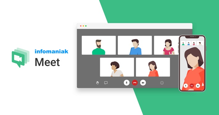 Infomaniak startet meet.infomaniak.com, eine kostenlose, sichere und unabhängige Lösung für Videokonferenzen