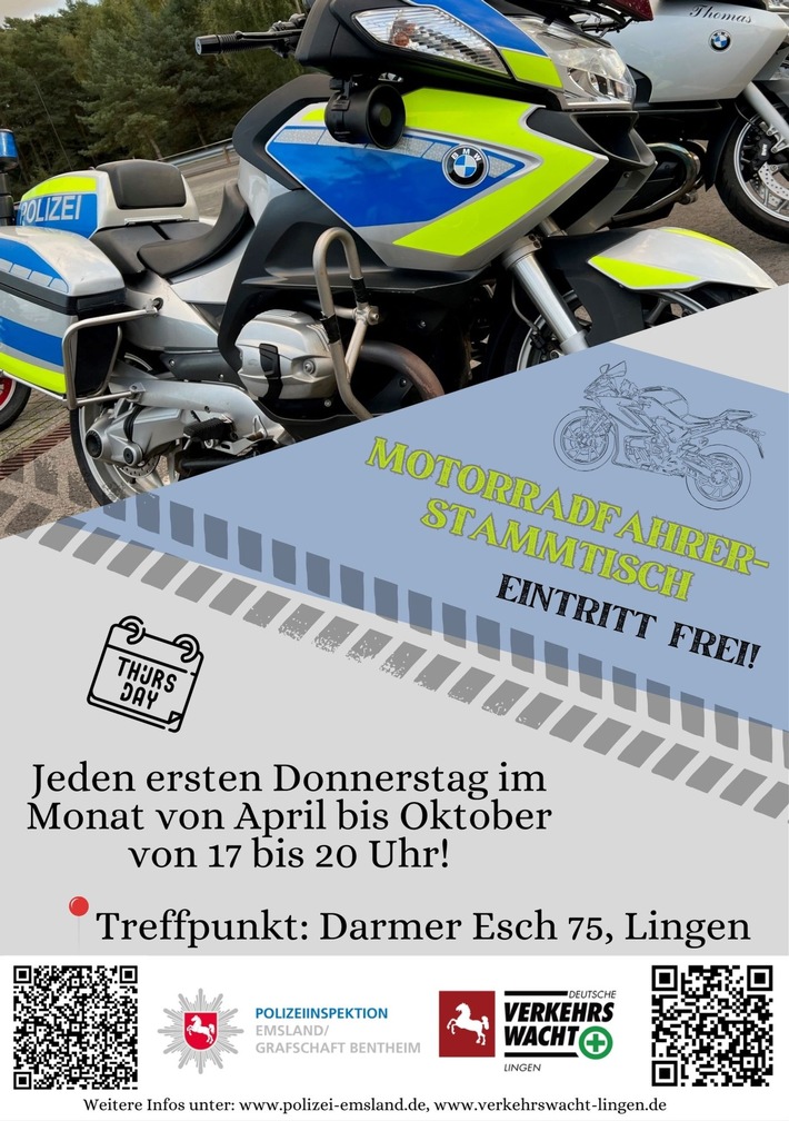 POL-EL: Lingen - Motorradfahrerstammtisch am 4. Juli (Foto)