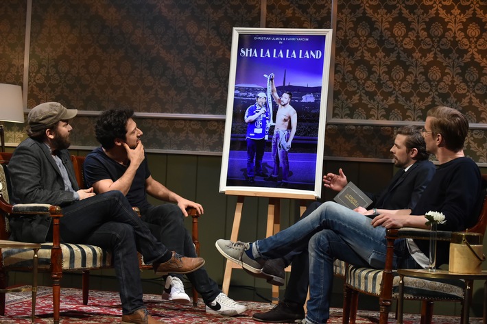 Fahri Yardim und Christian Ulmen reden bei Joko &amp; Klaas über ihren neuen Film &quot;Sha La La La Land&quot;