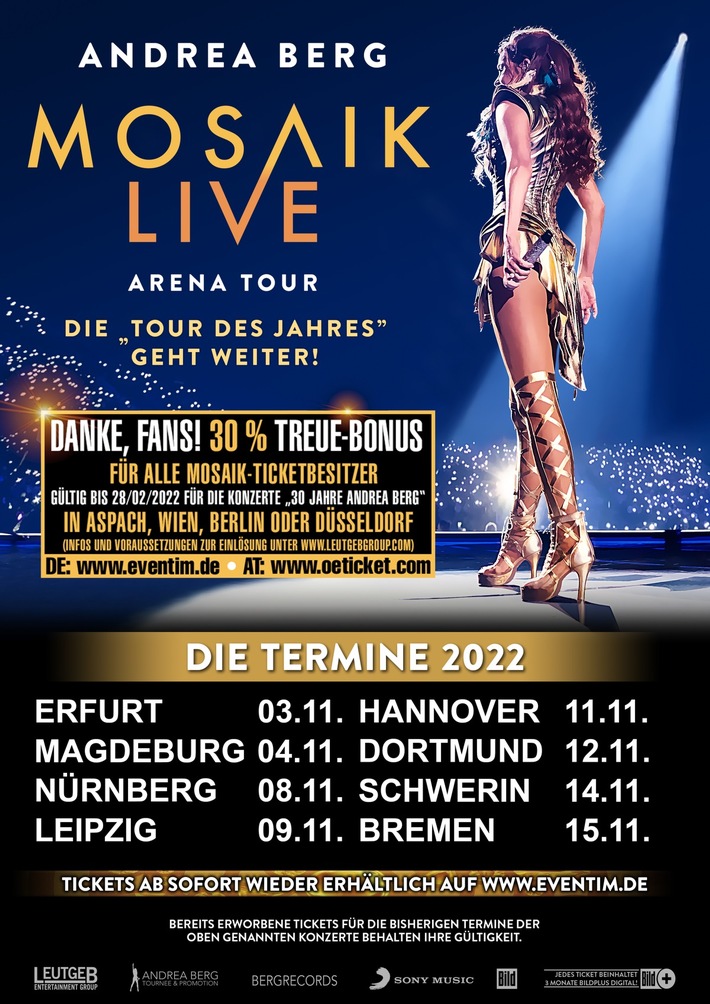 Andrea Berg - MOSAIK-Live Arena Tour