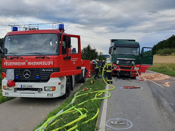 FW-Radolfzell: Tödlicher Verkehrsunfall auf der B 34