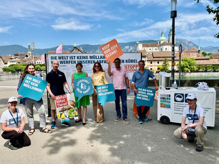 Medienmitteilung: «Littering in Solothurn: Unterschriften-Sammeln einmal anders»
