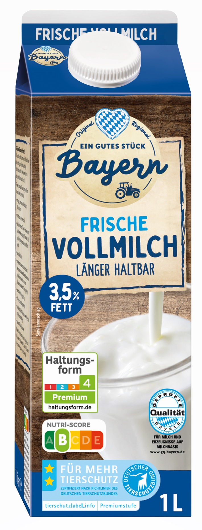 &quot;Ein gutes Stück Bayern&quot;-Milch von Lidl wird klimaeffizient / Lidl fördert bayerische Landwirte bei der Einsparung produktbezogener Treibhausgasemissionen