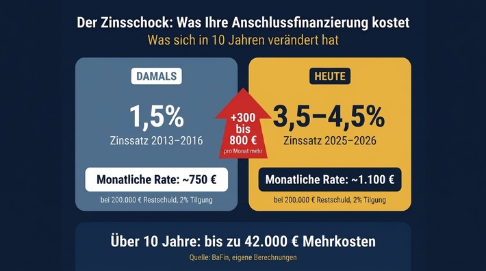Ihre Zinsbindung läuft aus – und genau jetzt machen die meisten Eigentümer einen teuren Fehler