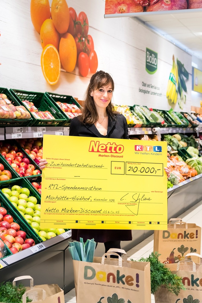 Engagement für bedürftige Kinder: Netto-Spendenaktion bringt 210.000 Euro für hilfsbedürftige Kinder