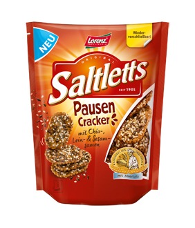 NEU: Saltletts PausenCracker mit Chia-, Lein- und Sesam-Samen