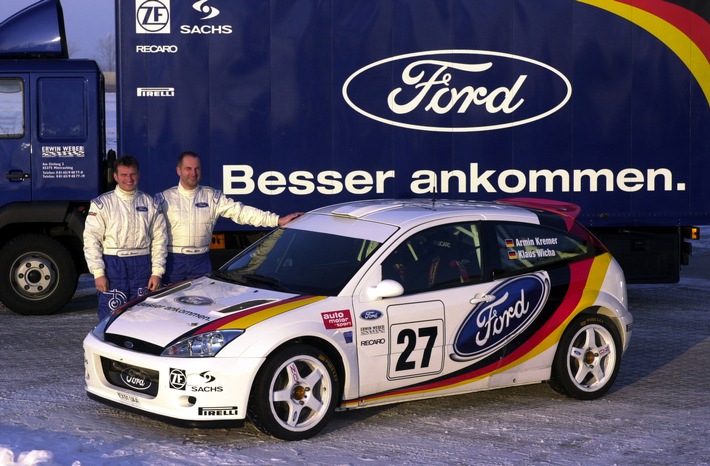 Armin Kremer beim Saisonstart bei der "Monte" erstmals auf Ford Focus RS WRC