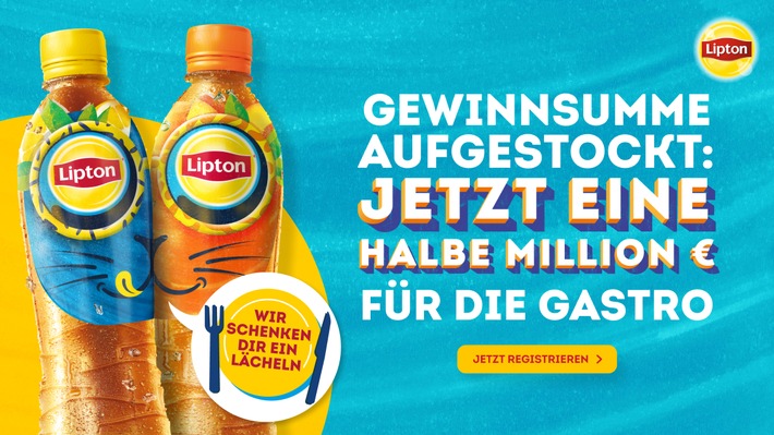 Lipton Ice Tea erhöht die finanzielle Unterstützung für Gastronomen in der Sommer-Kampagne auf eine halbe Millionen Euro