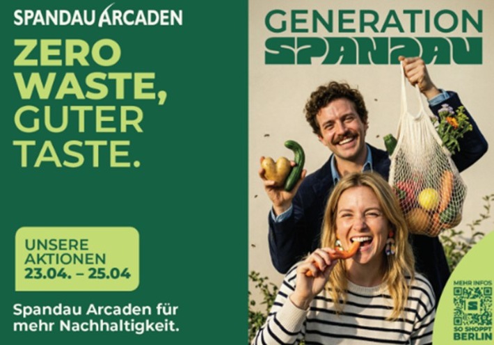 „Zero Waste, guter Taste“ – Nachhaltigkeitstage in den Spandau Arcaden beginnen mit Social Day bei der Tafel und Clean-up in der Spandauer Altstadt