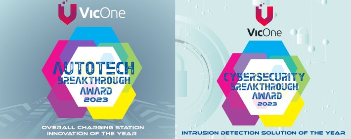VicOne gewinnt &quot;AutoTech Breakthrough Award&quot; sowie &quot;CyberSecurity Breakthrough Award&quot; in den Kategorien &#039;Overall Charging Station Innovation of the Year` und &#039;Intrusion Detection Solution of the Year`