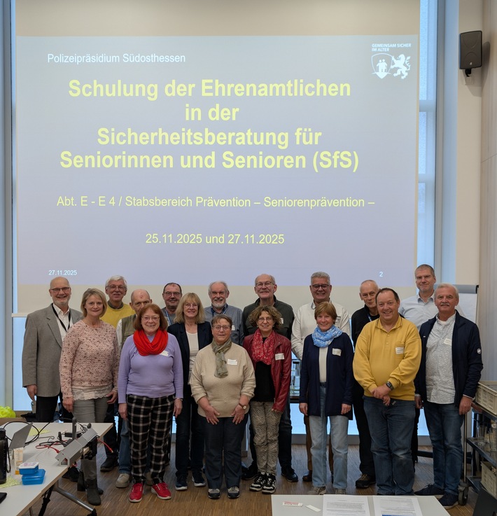 POL-OF: Polizeipräsidium Südosthessen bildet dreizehn neue Sicherheitsberater für Senioren aus