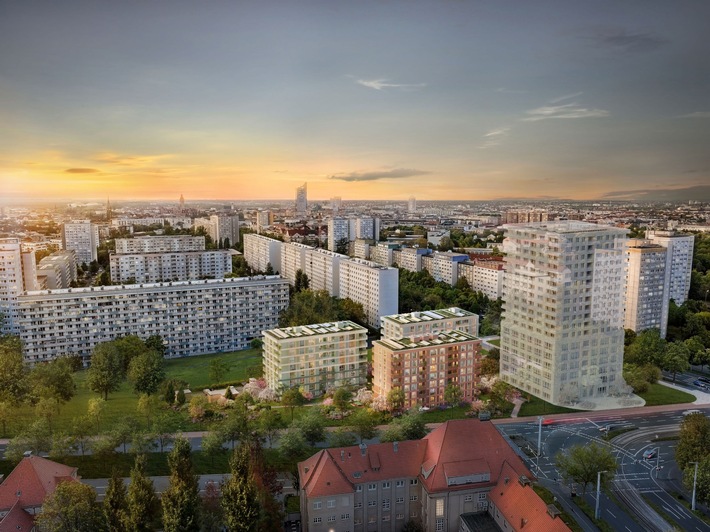 Neues Wohnquartier in Leipzig: Instone startet Vertrieb für „Stadtlicht“