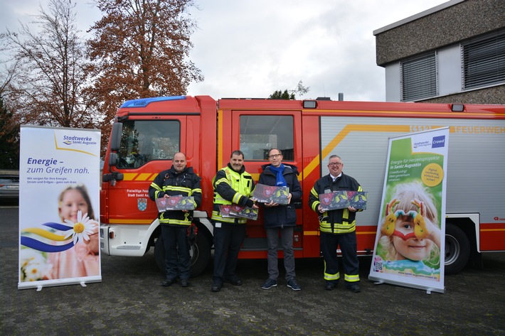 FW Sankt Augustin: Freiwilligen Feuerwehr Sankt Augustin im Sondereinsatz bei den Stadtwerken Sankt Augustin